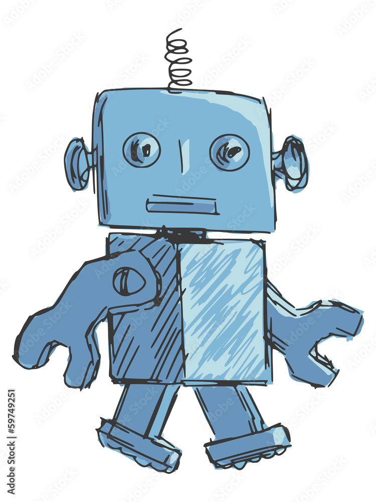 Fototapeta premium children robot