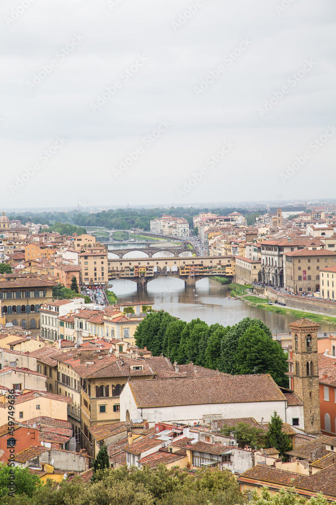 View of Ponte Vecchio from Hill