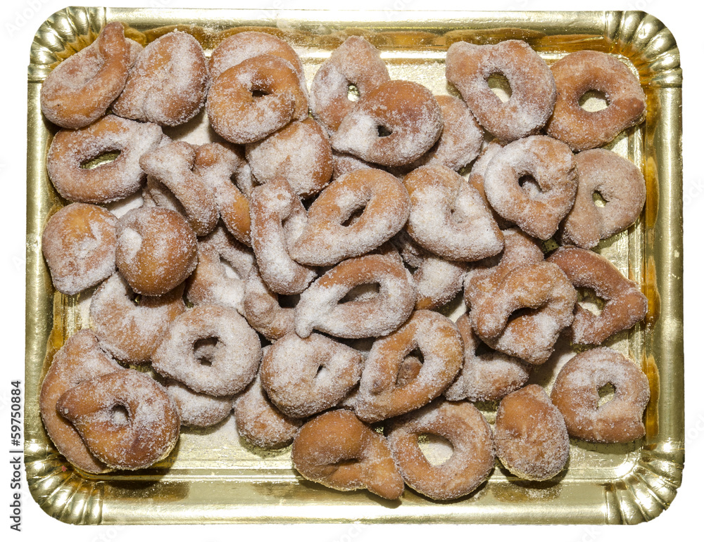 Tray of homemade Doughnuts Tray of homemade Doughnuts