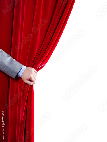 Red curtain