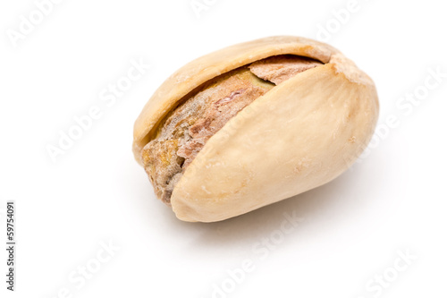 Pistachio Nut On White Background