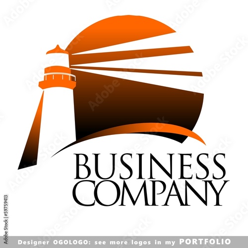 lighthouse logo vector