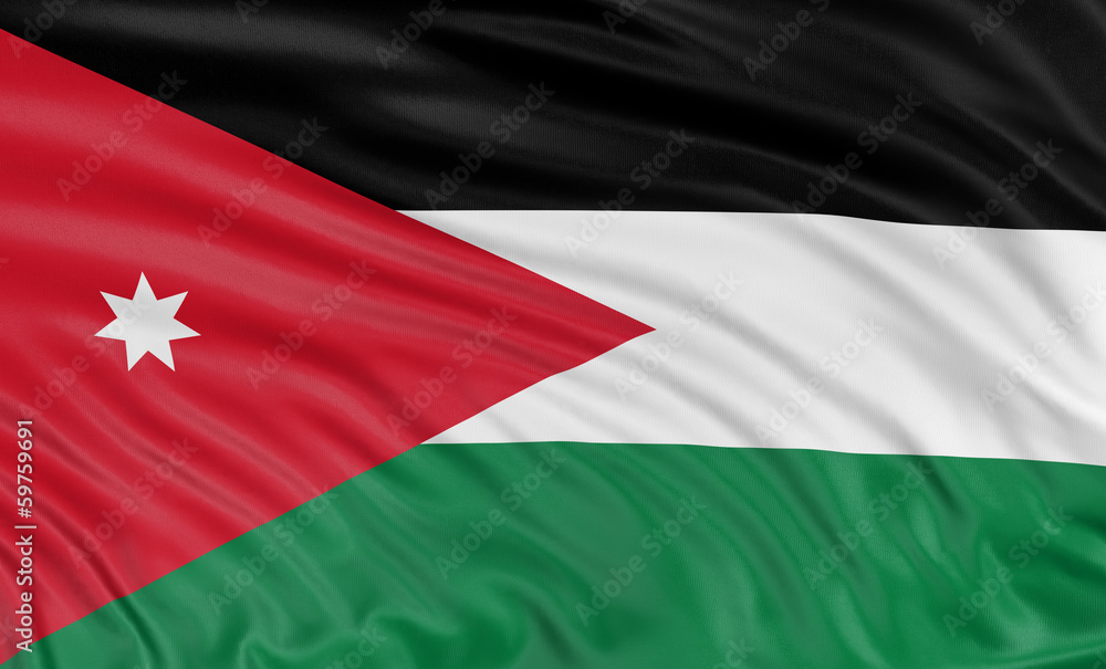3D Jordan flag 3D Jordan flag