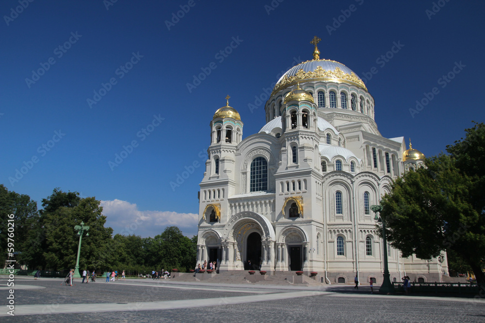 The Naval cathedral of Saint Nicholas in Kronshtadt
