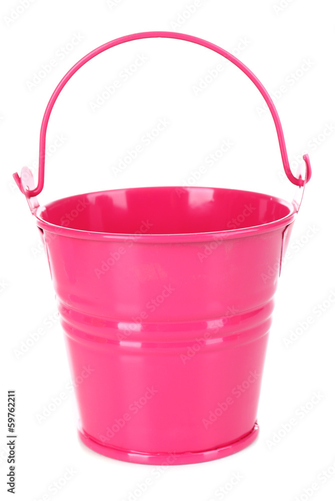 Empty bucket isolated on white Empty bucket isolated on white