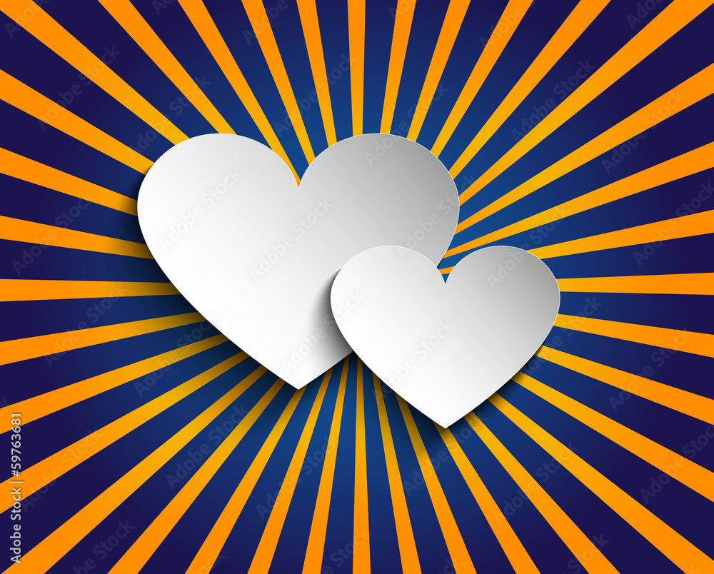 White Love 放射状背景放射光虹色の背景stock Vector Adobe Stock