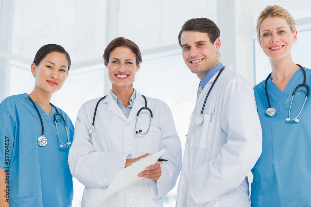 Group portrait of doctors standing together Group portrait of doctors standing together