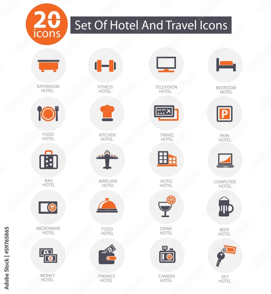 Hotel icons,vector Hotel icons,vector