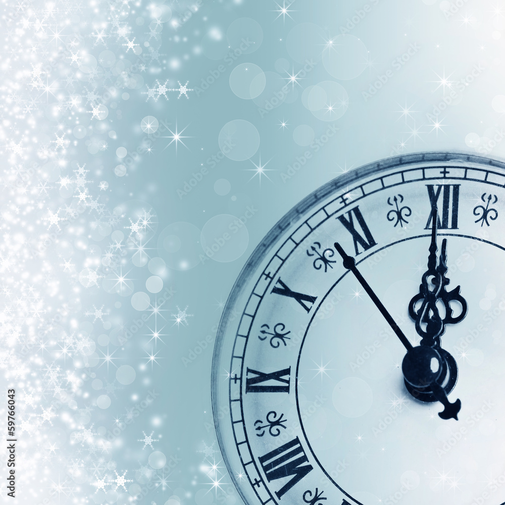 Fototapeta premium New Year's at midnight