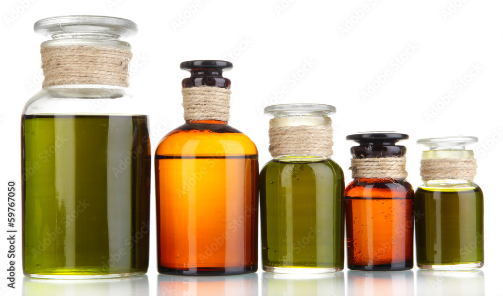 Medicine bottles isolated on white Medicine bottles isolated on white