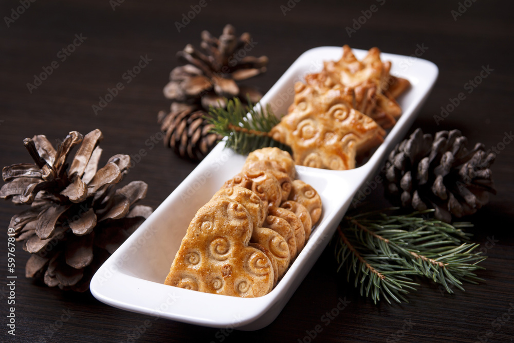 Fototapeta premium Christmas gingerbread arrangement