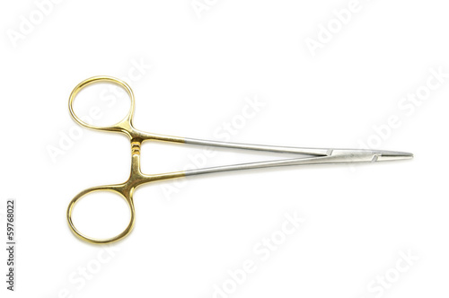 surgical instruments on white background © lester120