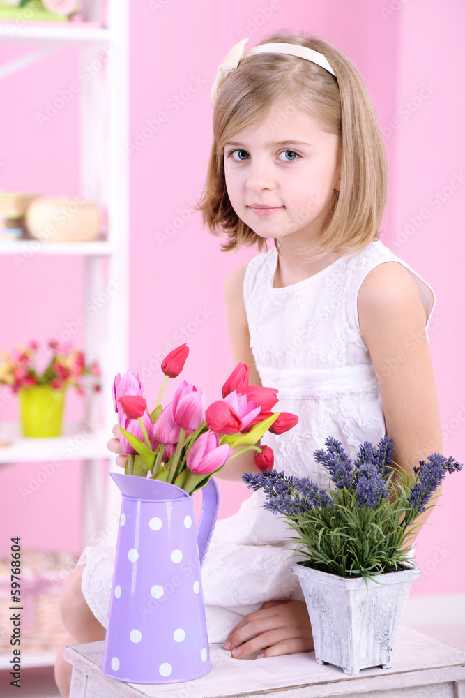 Little girl sitting Little girl sitting