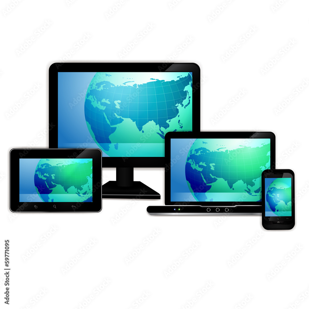 Computer monitor, laptop, tablet , and mobile smart phone Computer monitor, laptop, tablet , and mobile smart phone