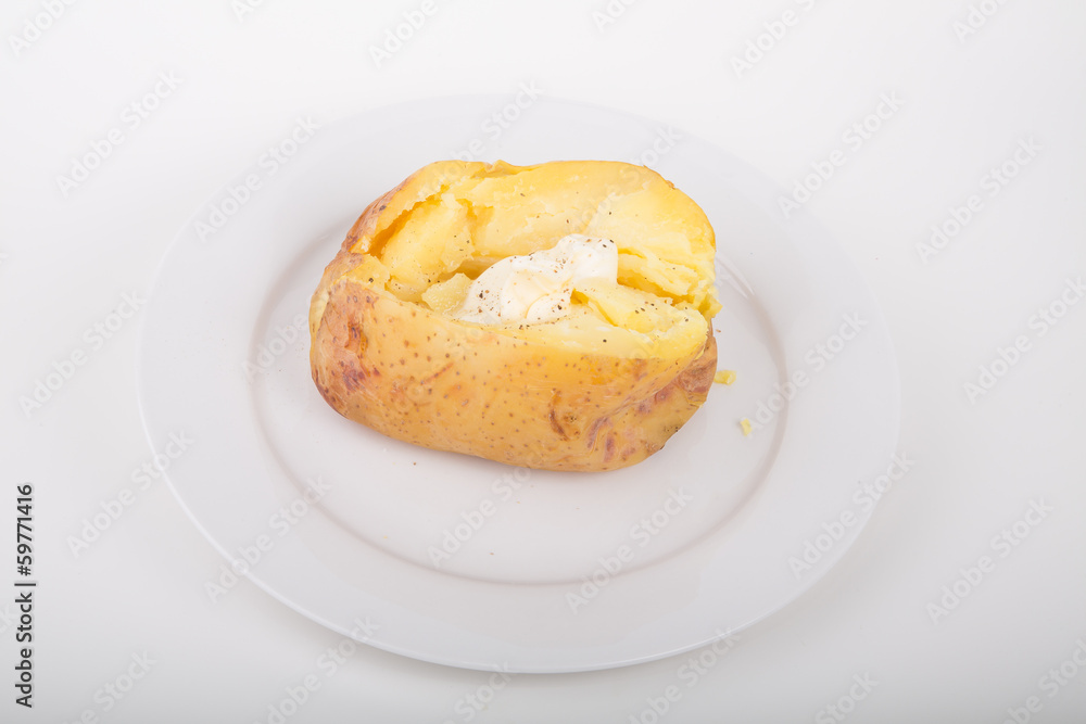 Hot Baked Yukon Gold Potato