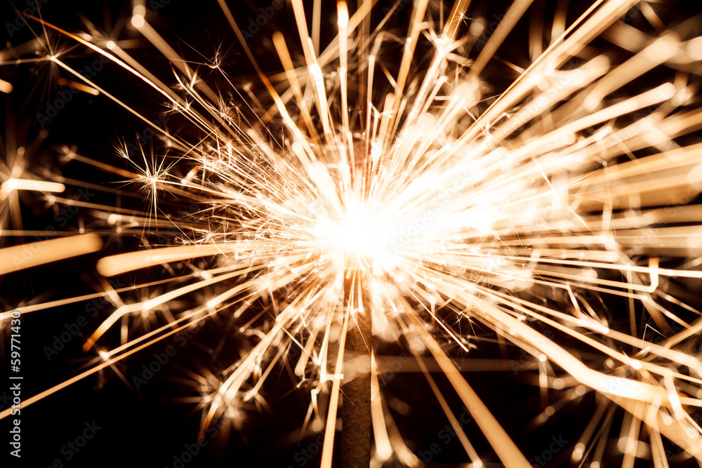 sparkler on black sparkler on black