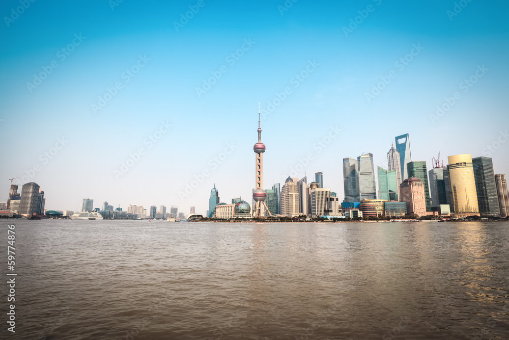 beautiful scenery of shanghai