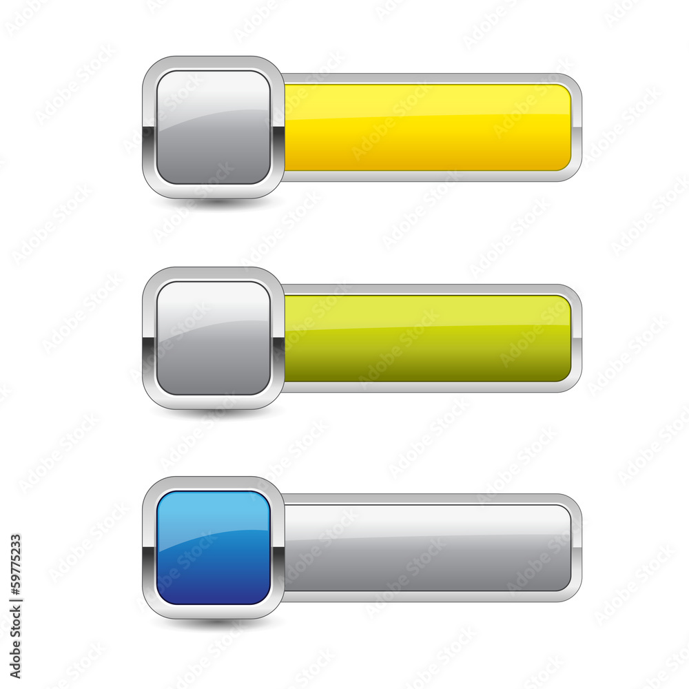 Glossy Rounded Rectangular Button