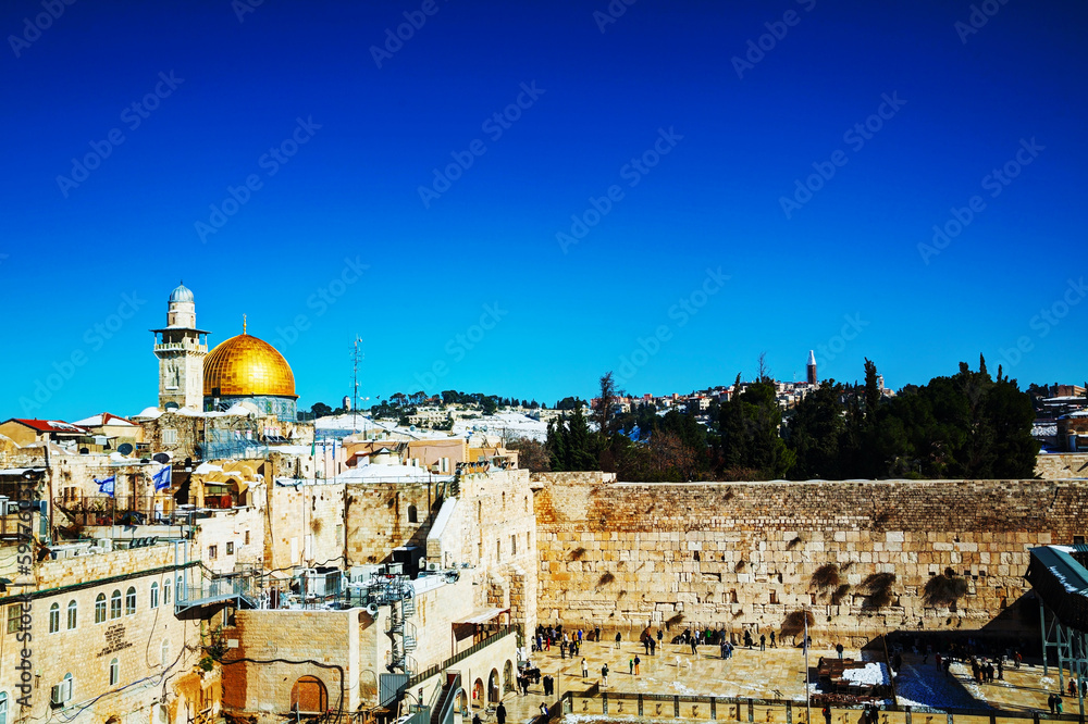 The Western Wall in Jerusalem, Israel
