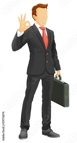 Faceless businessman