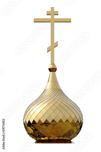 Fotografia dome  church  isolated on white