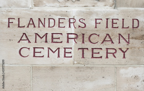 American cemetery Flanders field Belgium Waregem