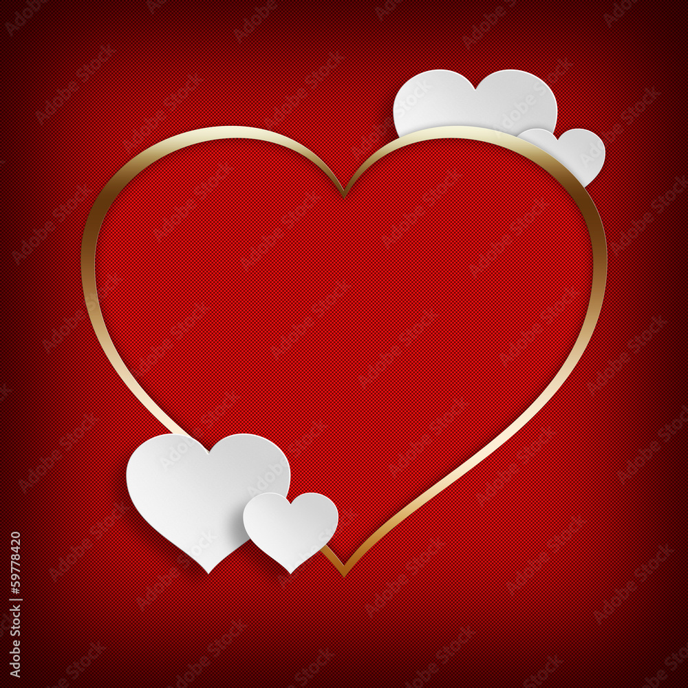 Valentine's Day background - Card template