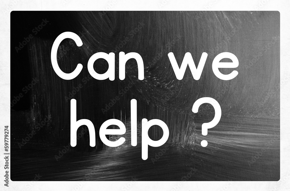 Obraz premium can we help concept