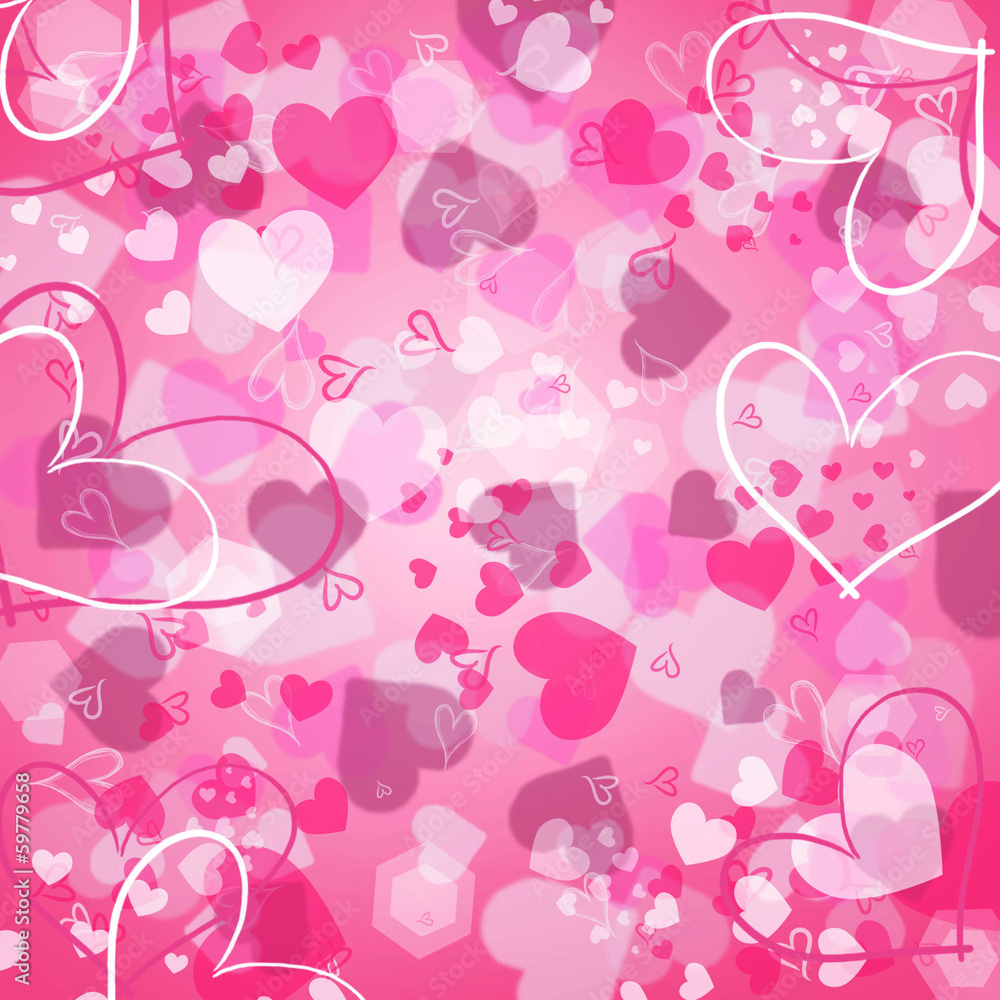 Valentine's background with hearts