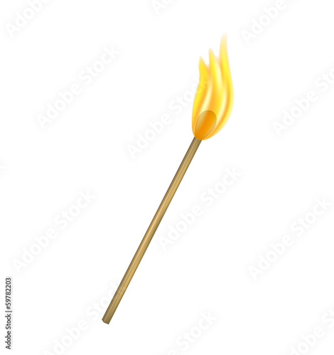 Burning match