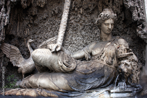 Rome, Quattro Fontane, Goddess Juno photo