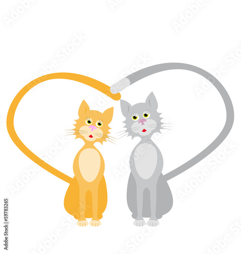 loves red and gray cats