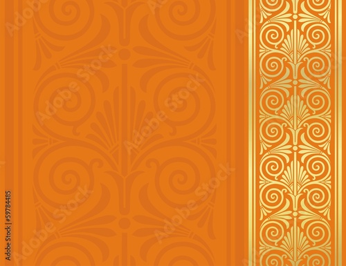 paisley floral pattern , wedding card , royal India