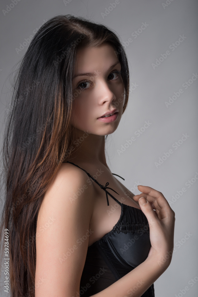 Photo of young girl in lingerie Photo of young girl in lingerie