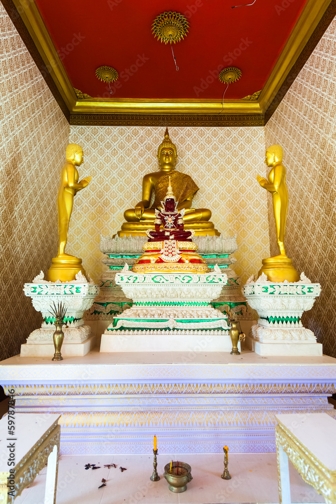 golden buddha. Thailand.