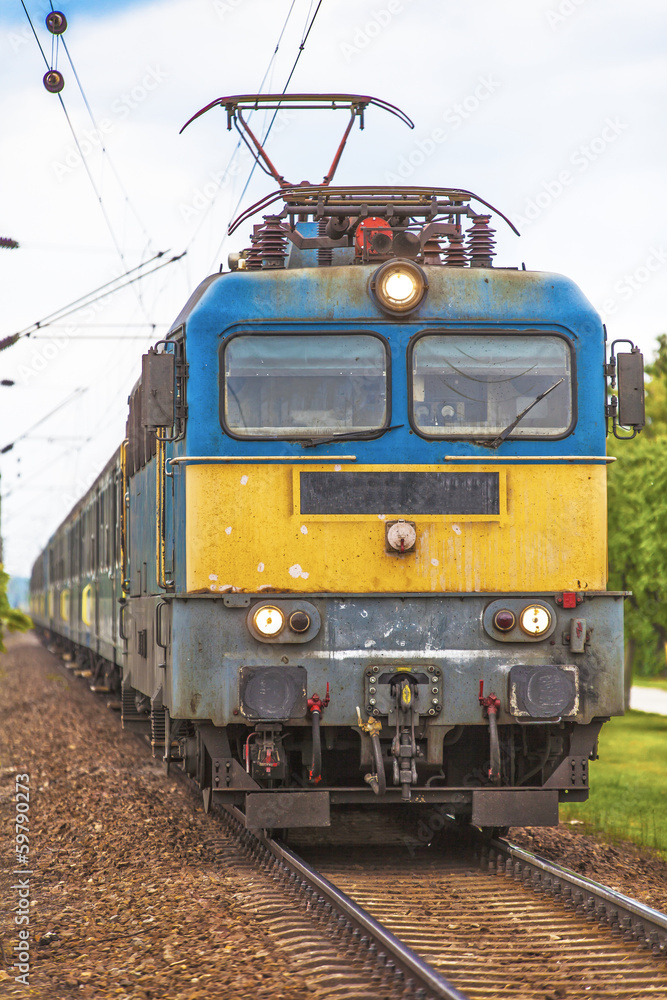 Obraz premium pociąg w Balatonlelle, hrabstwo Somogy, Węgry