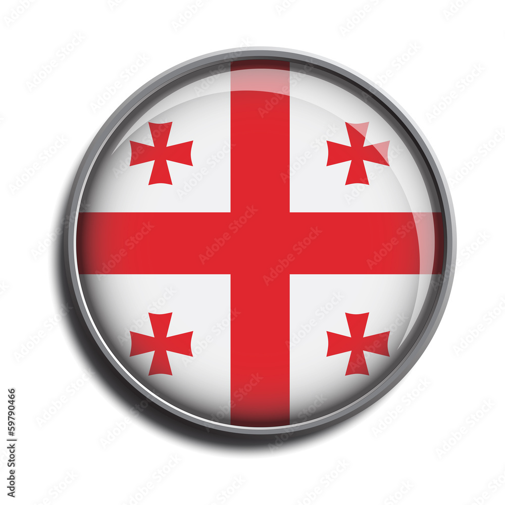 flag icon web button georgia