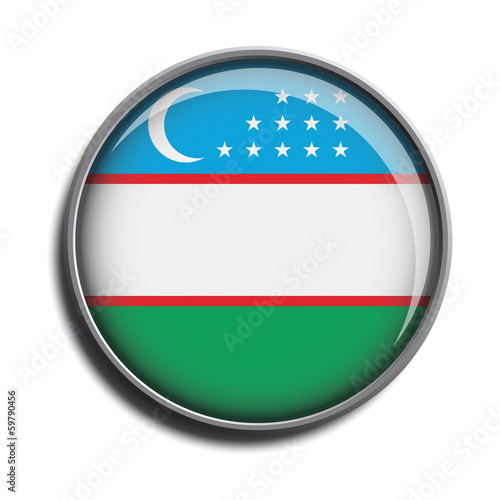 Free Download flag icon web button uzbekistan - GFXLoad