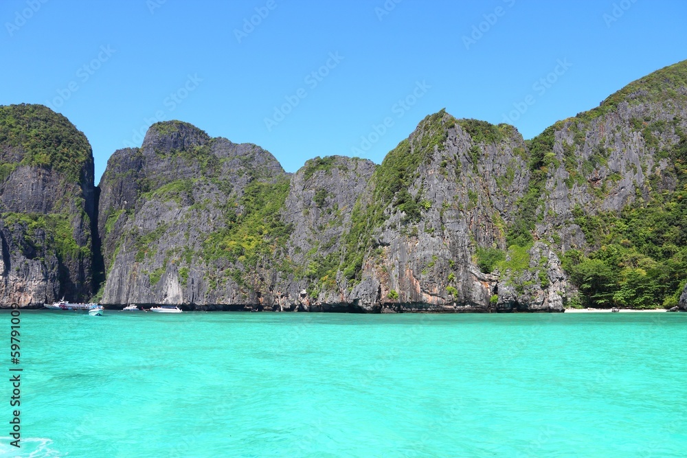 Thailand - Ko Phi Phi Leh, famous Maya Bay