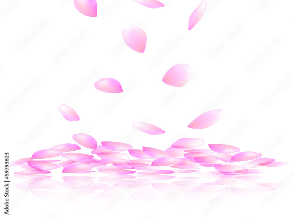 桜 さくら 花びら 背景 Stock ベクター Adobe Stock