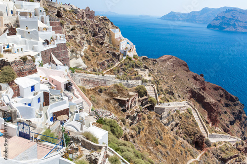 View of Fira town - Santorini island,Crete,Greece