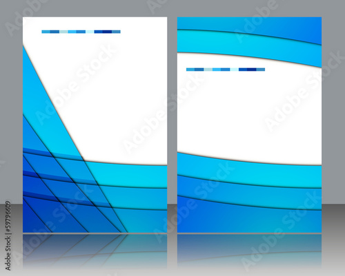 Vector brochure template design