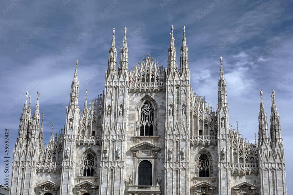 Facade of Cathedral Duomo, Milan
