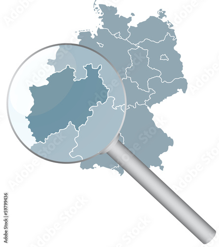 Deutschlandkarte_NordrheinWestfalen photo