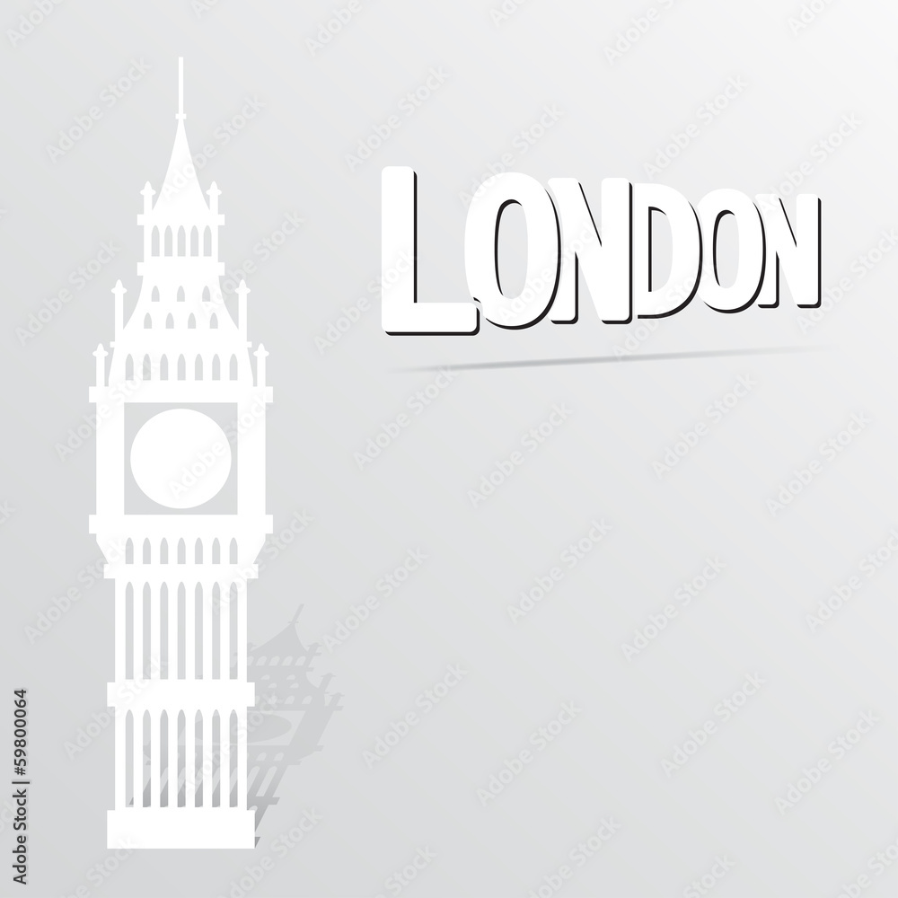 Obraz premium illustration with big ben icon