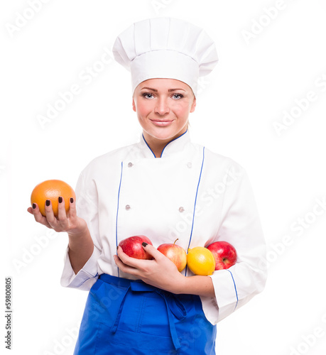 Portrait of a young chef