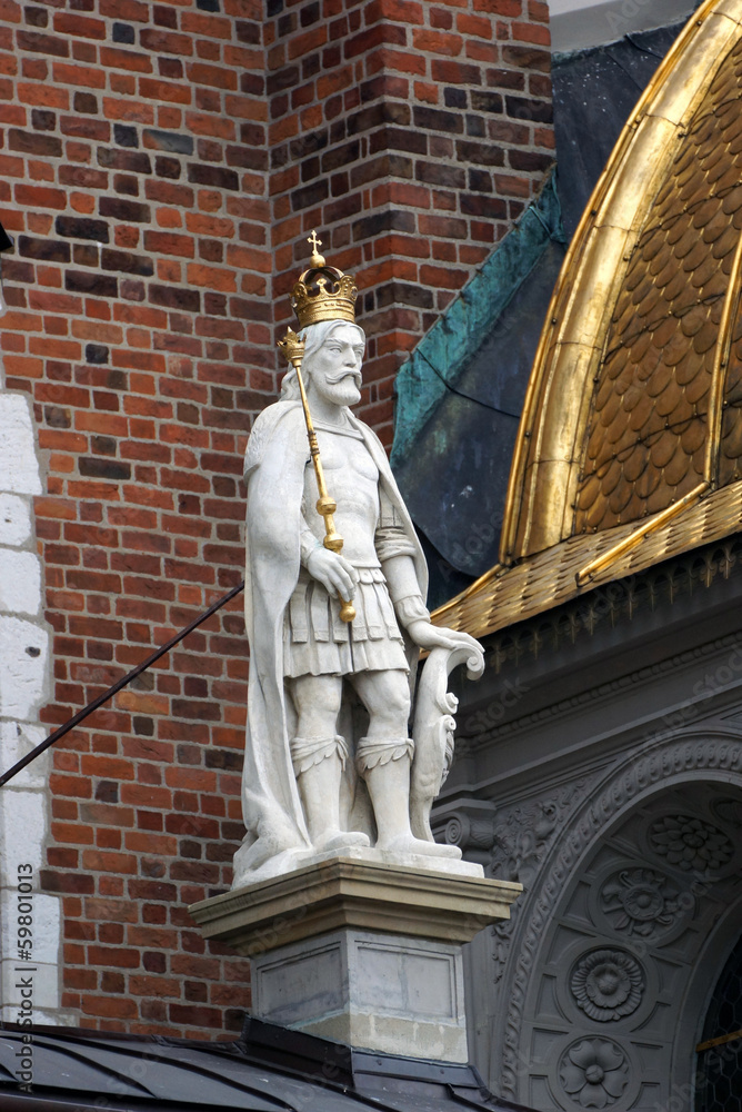 Obraz premium Wawel Cathedral on the Wawel Hill in Krakow (Cracow)