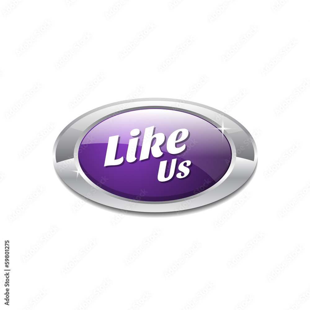Like US Violet Vector Icon Button Like US Violet Vector Icon Button
