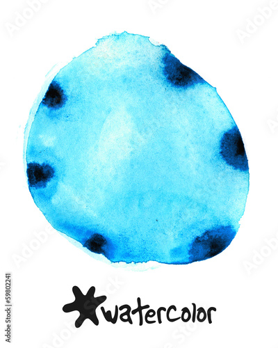 Abstract watercolor splash art, hand paint white background