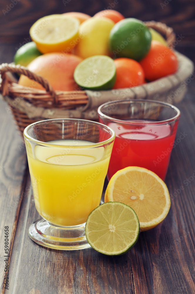 Citrus juice and fruits Citrus juice and fruits